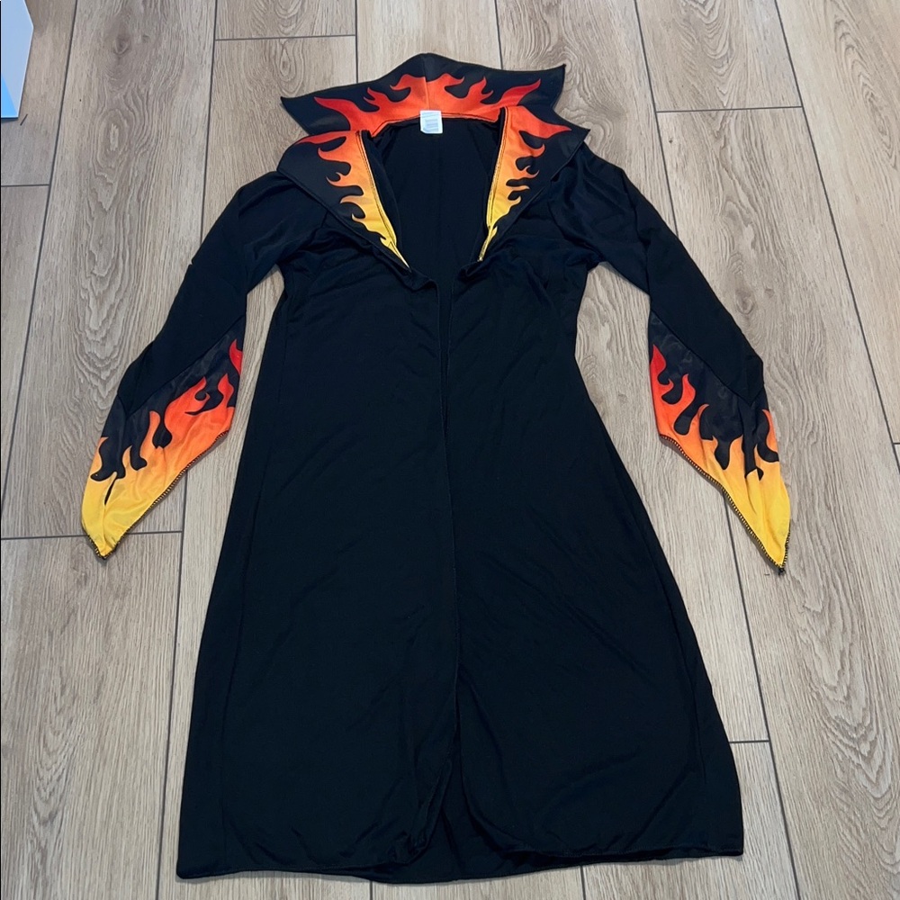 EUC - Burning Lucifer Adult Costume - Black, Red and Orange. - Picture 3 of 14